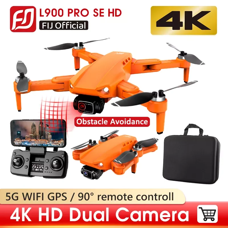 

Дрон L900 Pro SE 5G GPS 4K, HD камера FPV, время полета 28 минут, фоторасстояние 1,2 км, профессиональные дроны
