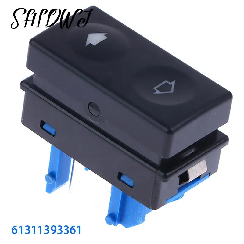 

61311393361 Power Car Window Control Switch Lifter Button Compatible With E36 3 Series 318iS 328i M3 Z3 Blue Base Car Accessory