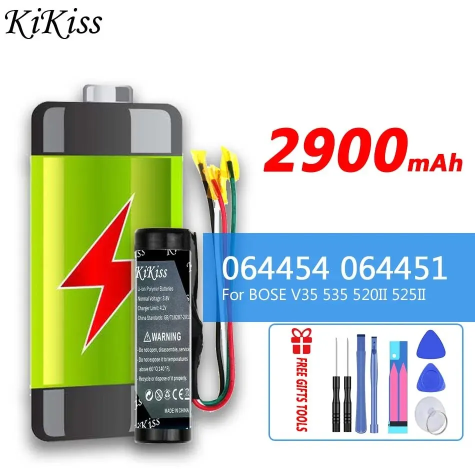 

KiKiss Battery 064454 064451 2900mAh For BOSE V35 535 520II 525II 535II T20 Series Bluetooth Speaker Replacement Bateria