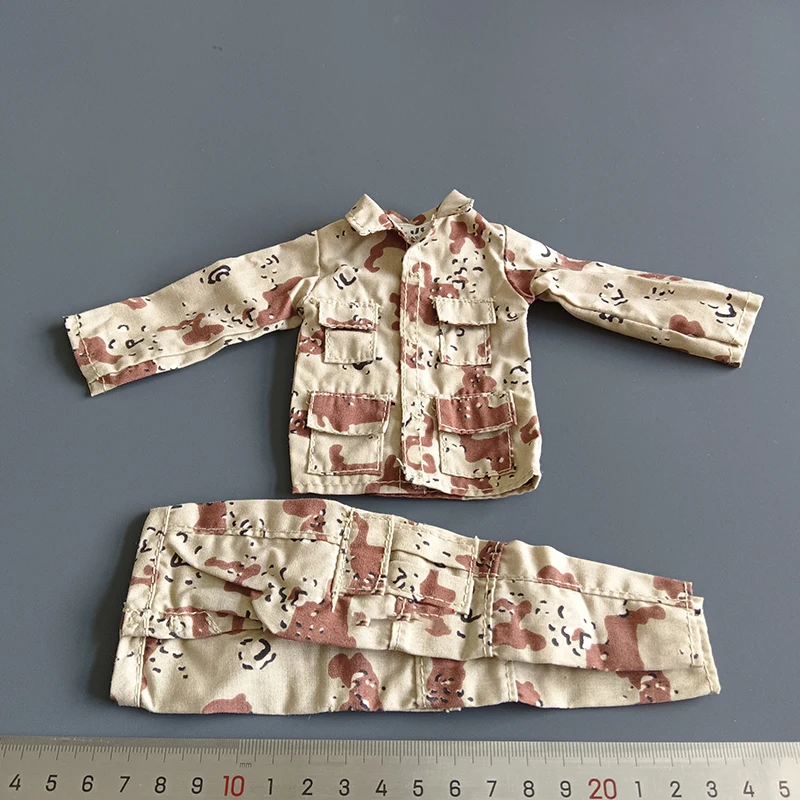 

1/6 Scale Combat Sand Tactical Coat Pants Clothes Set Model for 12''Figures DIY Accessories