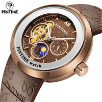 pintime new original limited automatic mechanical watch for men mens watches male silicone strap clock hombre relogio masculino