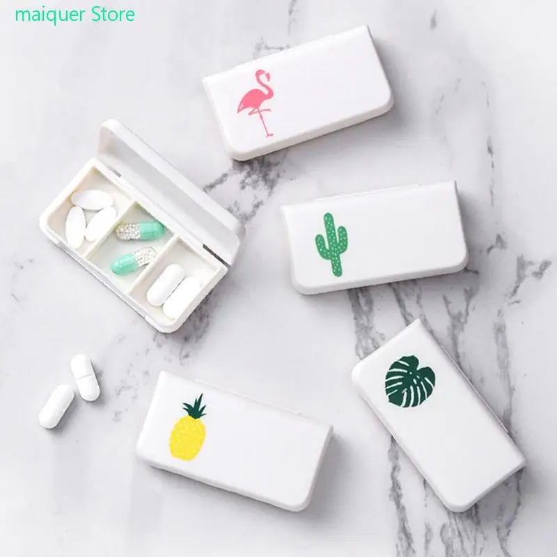 

Mini Pill Case Portable Medicine Boxes 3 Grids Travel Home Medical Drugs Tablet Empty Container Home Holder Cases Storage Box