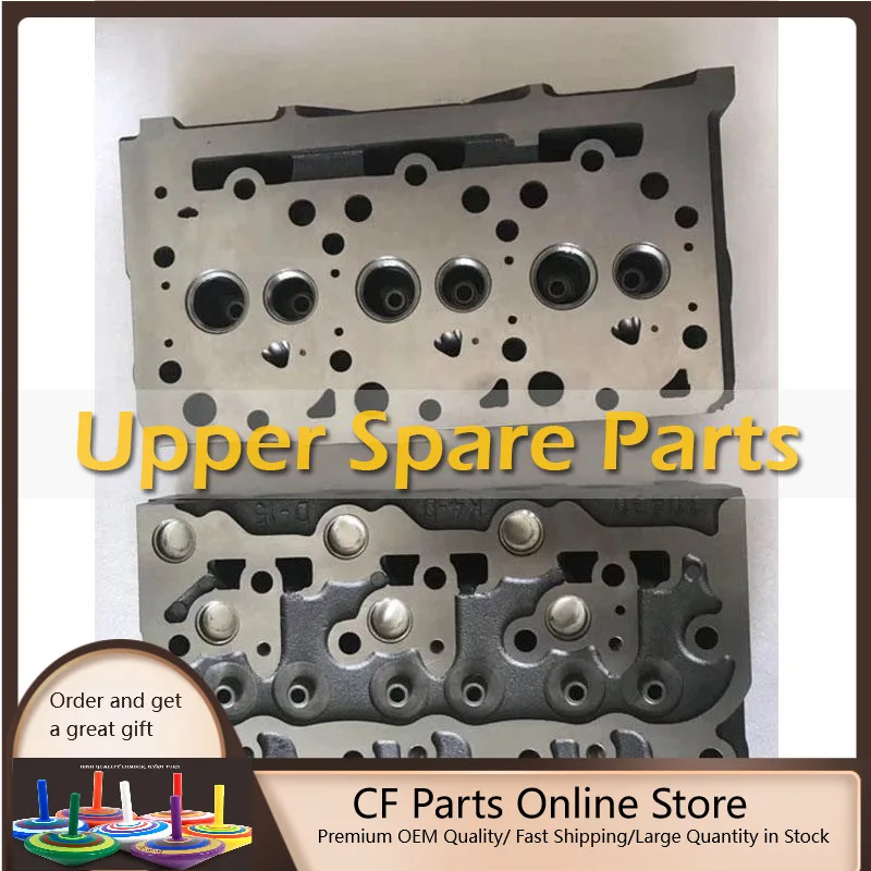 

Free Shipping Complete Cylinder Head For Kubota D1503 D1703 Engine Old Model With Valves