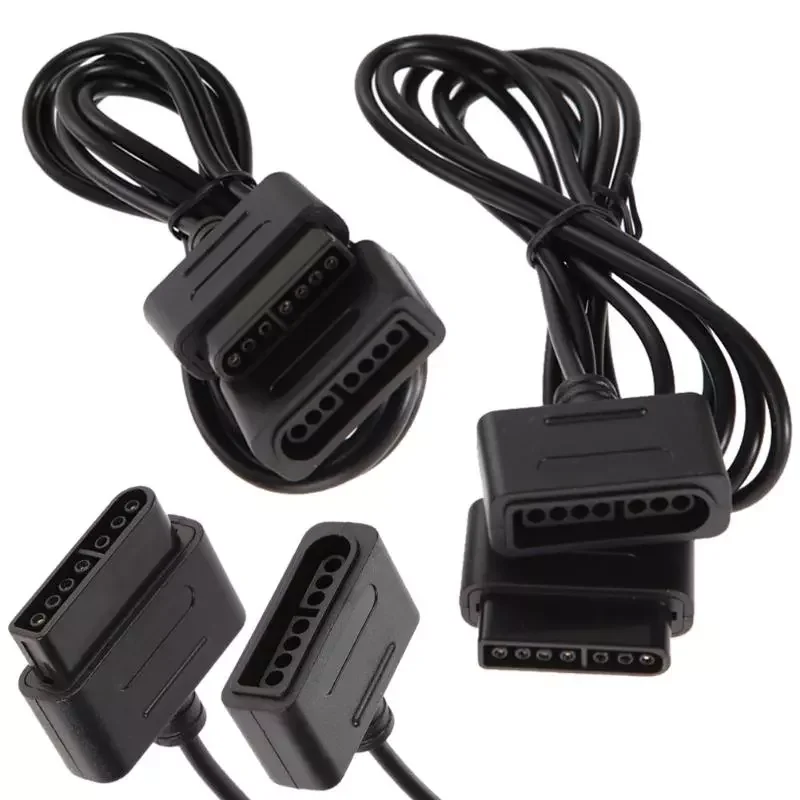 

2pcs 6ft Extension Cable Cords for SNES Super Nintendo 16 Bit Controller