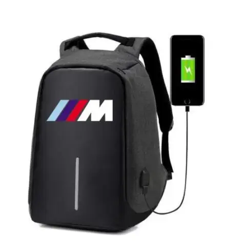 Мужской рюкзак для ноутбука bmw Вместительная деловая дорожная сумка с USB-зарядкой