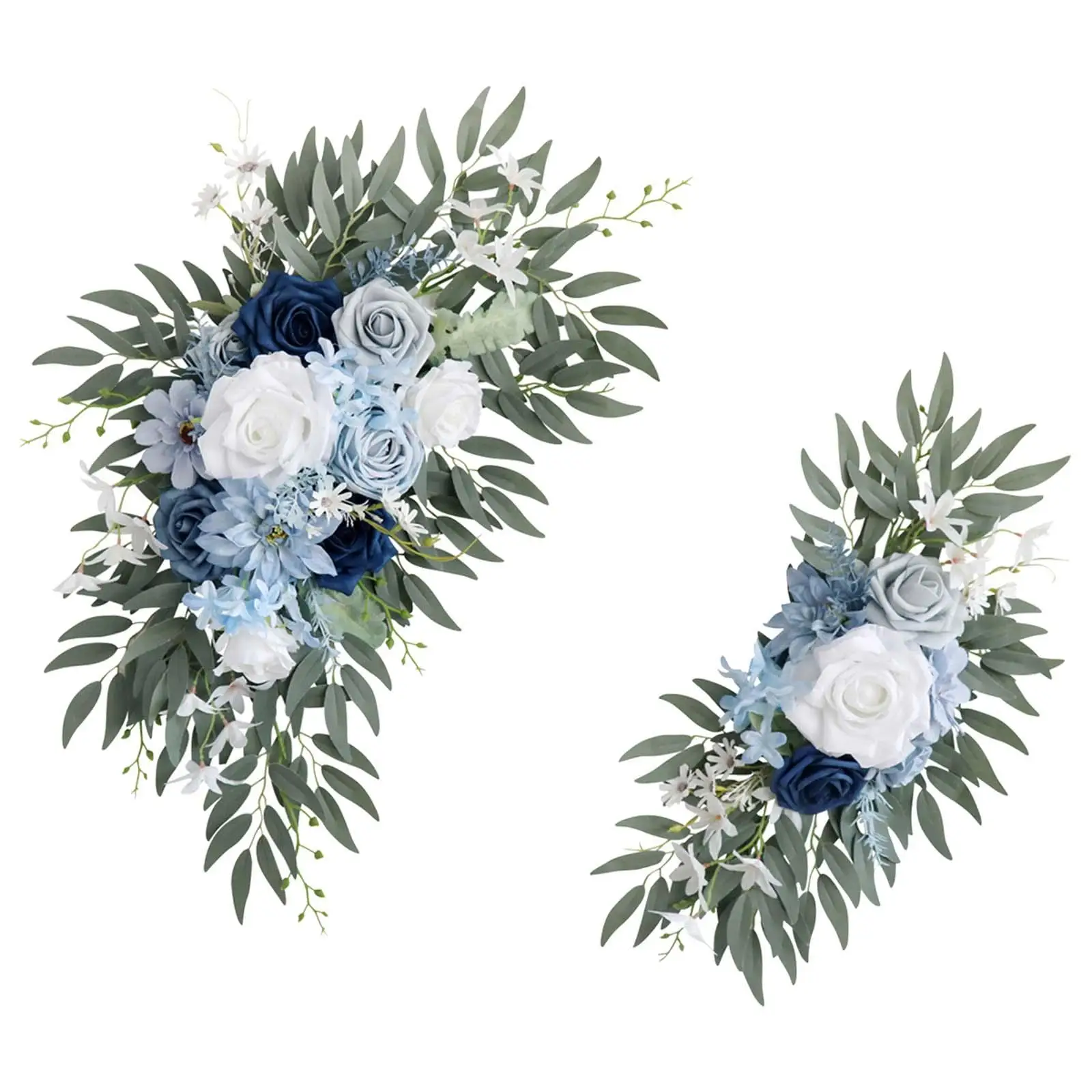 

2x Artificial Flower Swag Reception Backdrop Floral for Indoor Home Arch