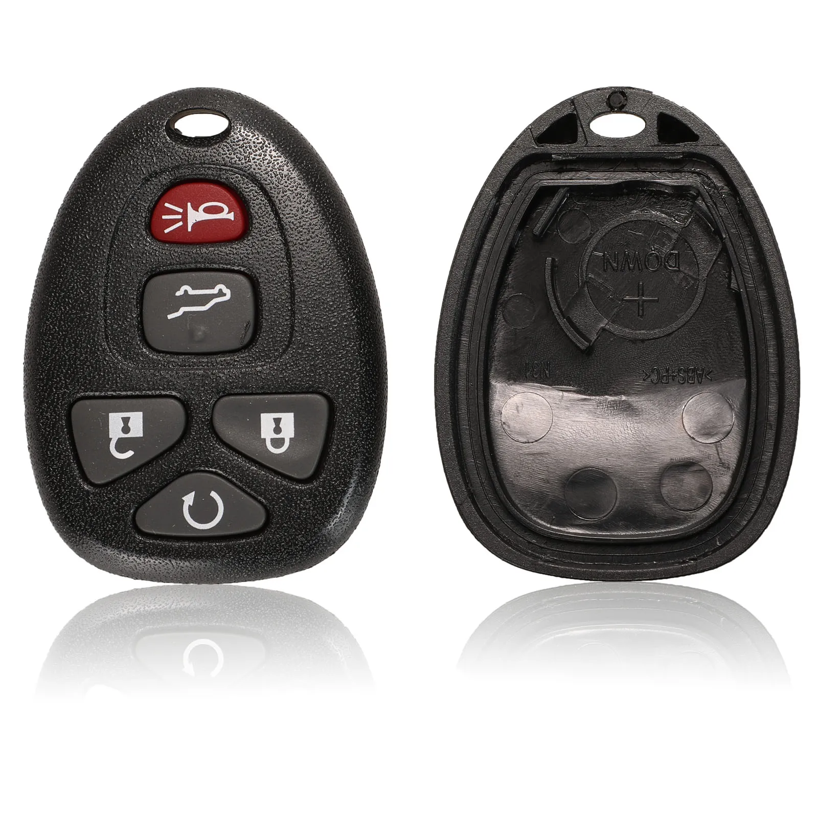 

Jingyuqin для Buick Hummer H3 GMC для Chevrolet Colorado Isuzu, чехол для автомобильного ключа 3/4/5 кнопок, чехол для дистанционного ключа, пустой брелок