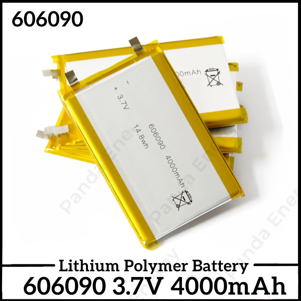 

1-20PCS 3.7V Polymer lithium battery 606090 4000mAh Large capacity Tablet computer, Mobile power supply DIY batteries