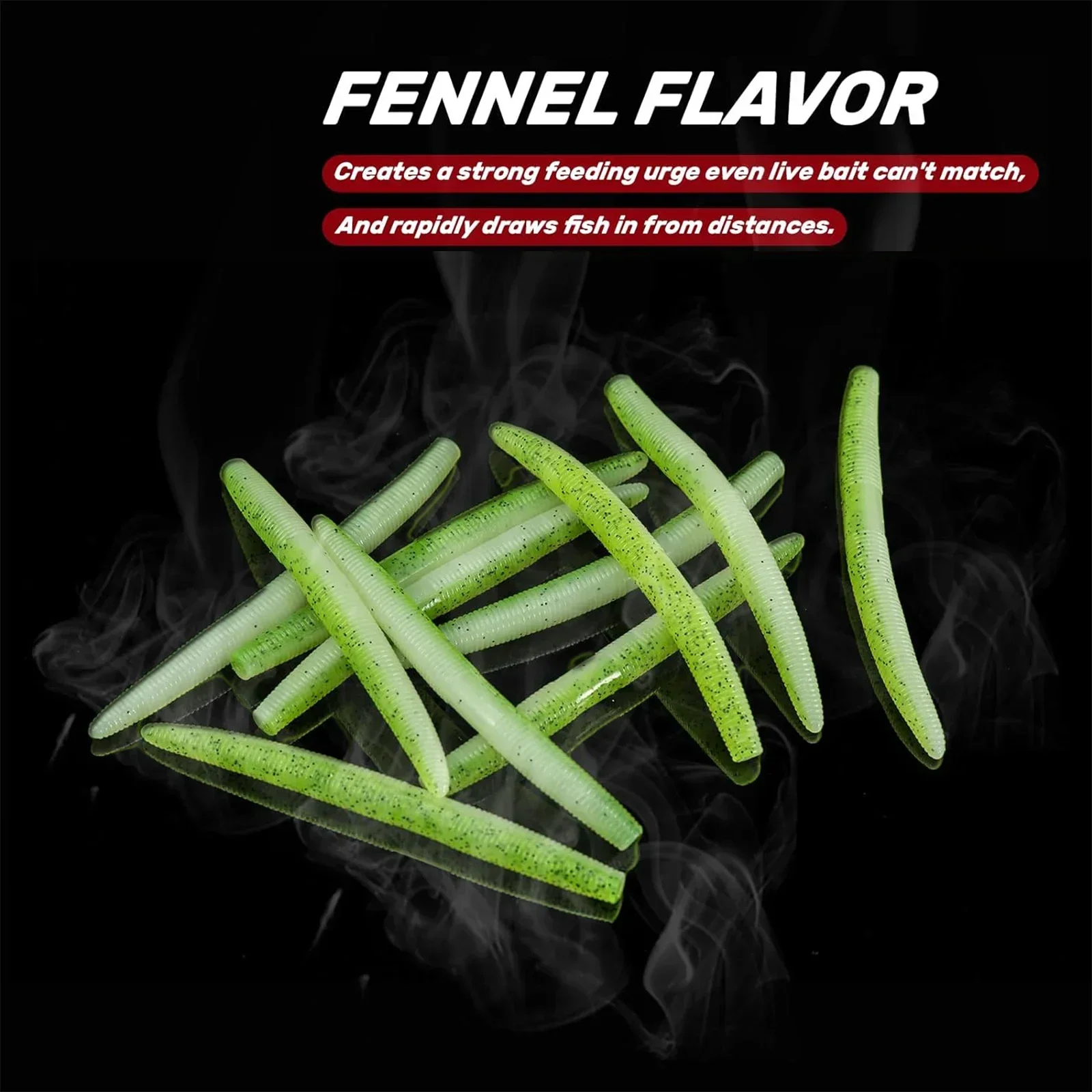 

YUSUPKOO 10pcs/Pack Soft Fishing Lure Set Grub Worm Swimbaits Silicone Baits Pesca Bass Carp Fishing Tackle Silicone Bait