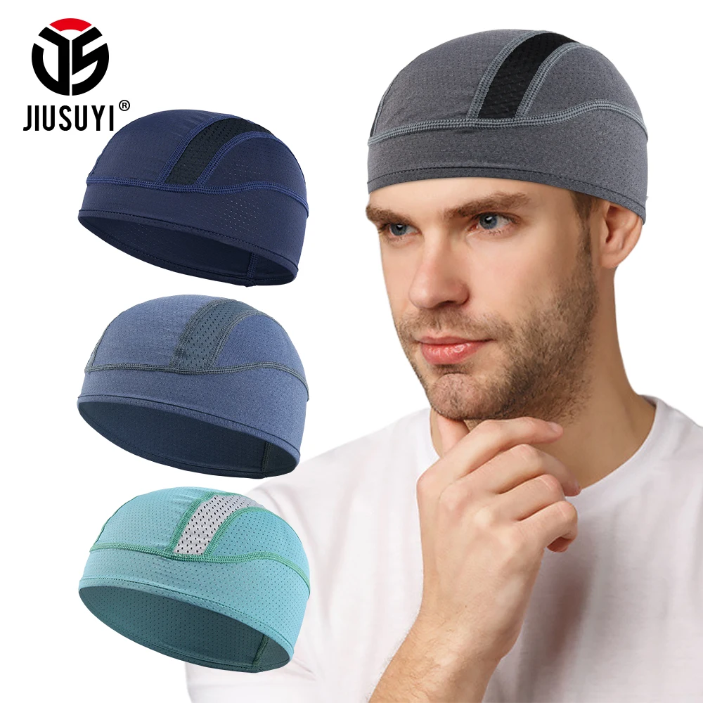

Outdoor Sport Summer Breathable Mesh Bicycle Helmet Linie Hat Sun Protection Anti-Sweat Cap Running Cycling Headwear Men Women