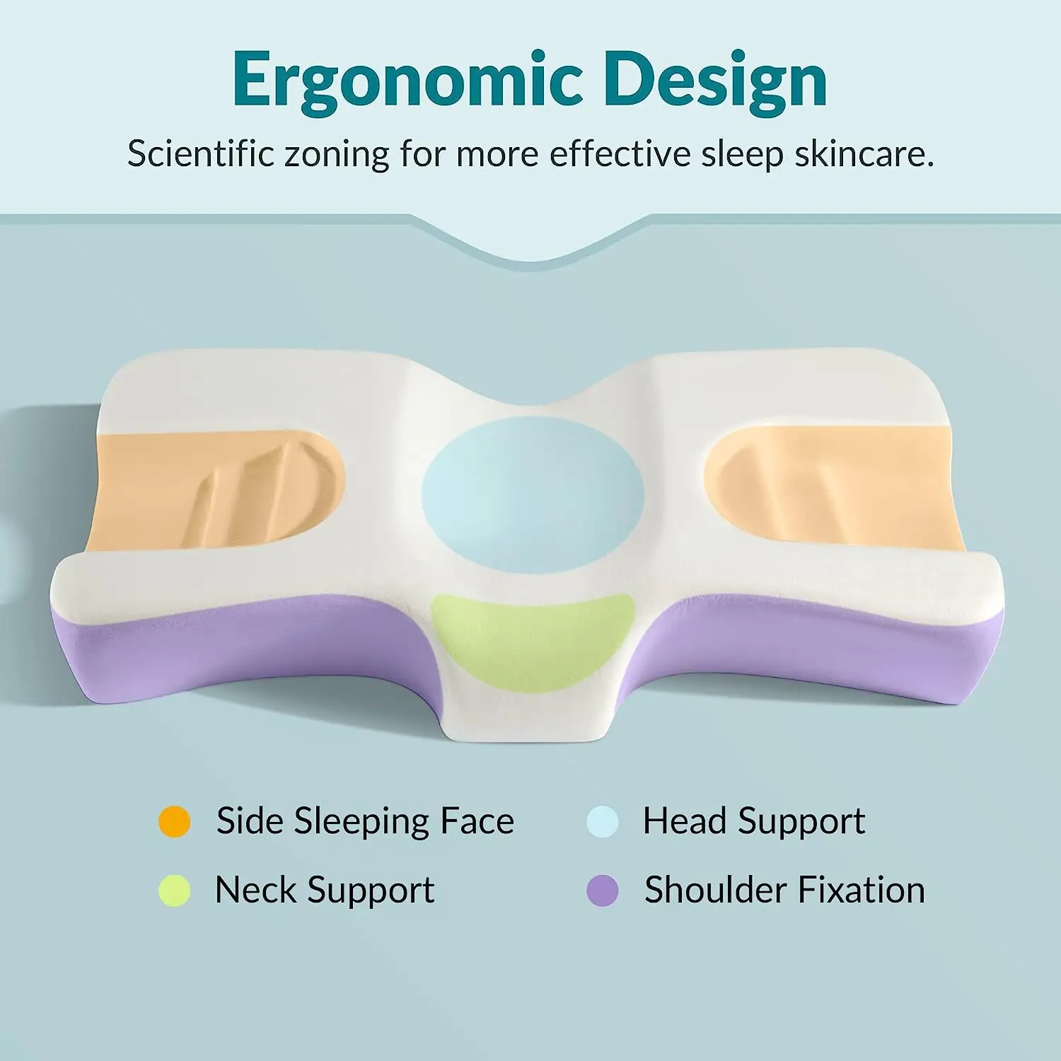 Подушка для сна на боку предотвращения боли в шее и плечах-подушка красоты против