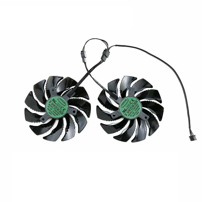 Кулер для видеокарты Gigabyte GeForce GTX 1050 Ti RX 480 470 1060 G1 88 мм |