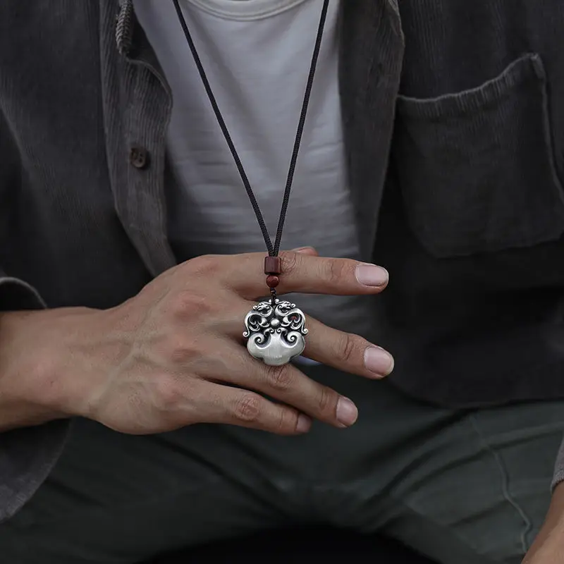 Новый дизайн счастливый ожерелье Pixiu Мужская Ретро властная Мода личность сбор