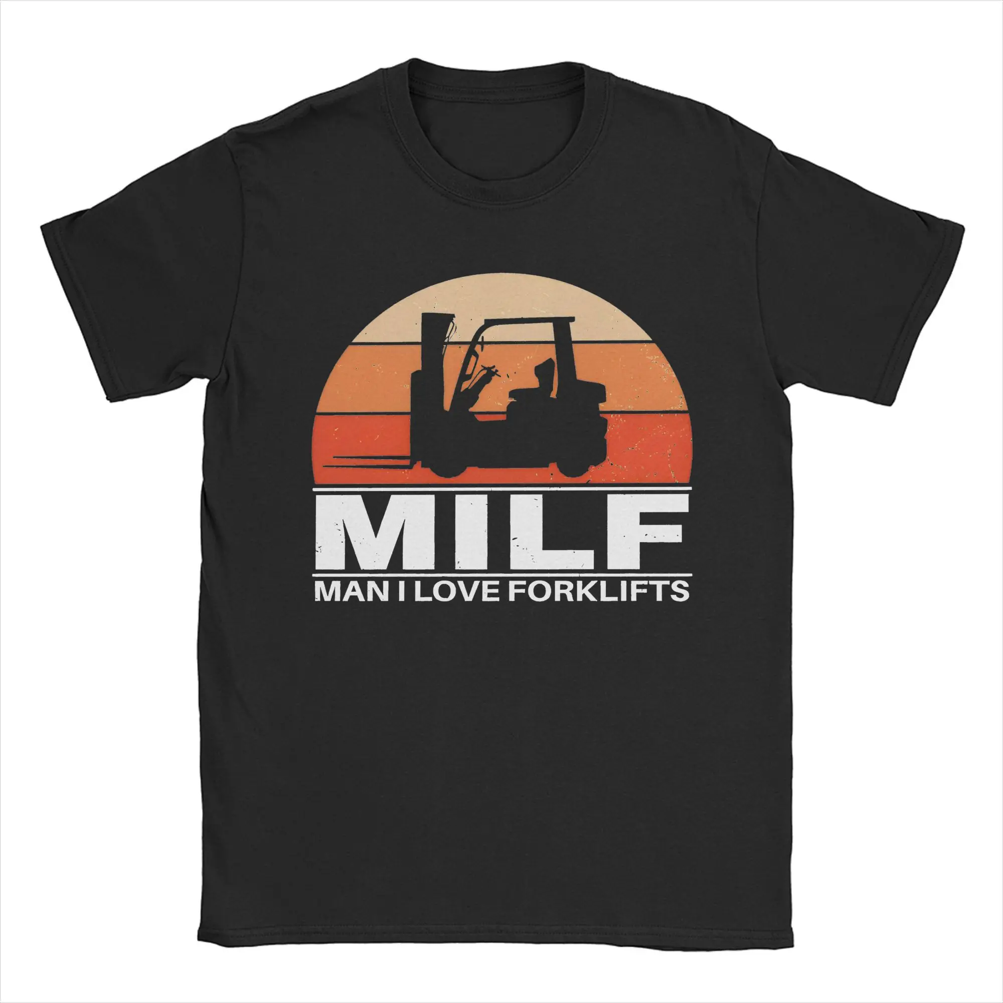 Milf Man I love Forklifts Meme Футболки для мужчин и женщин Хлопковые забавные футболки с
