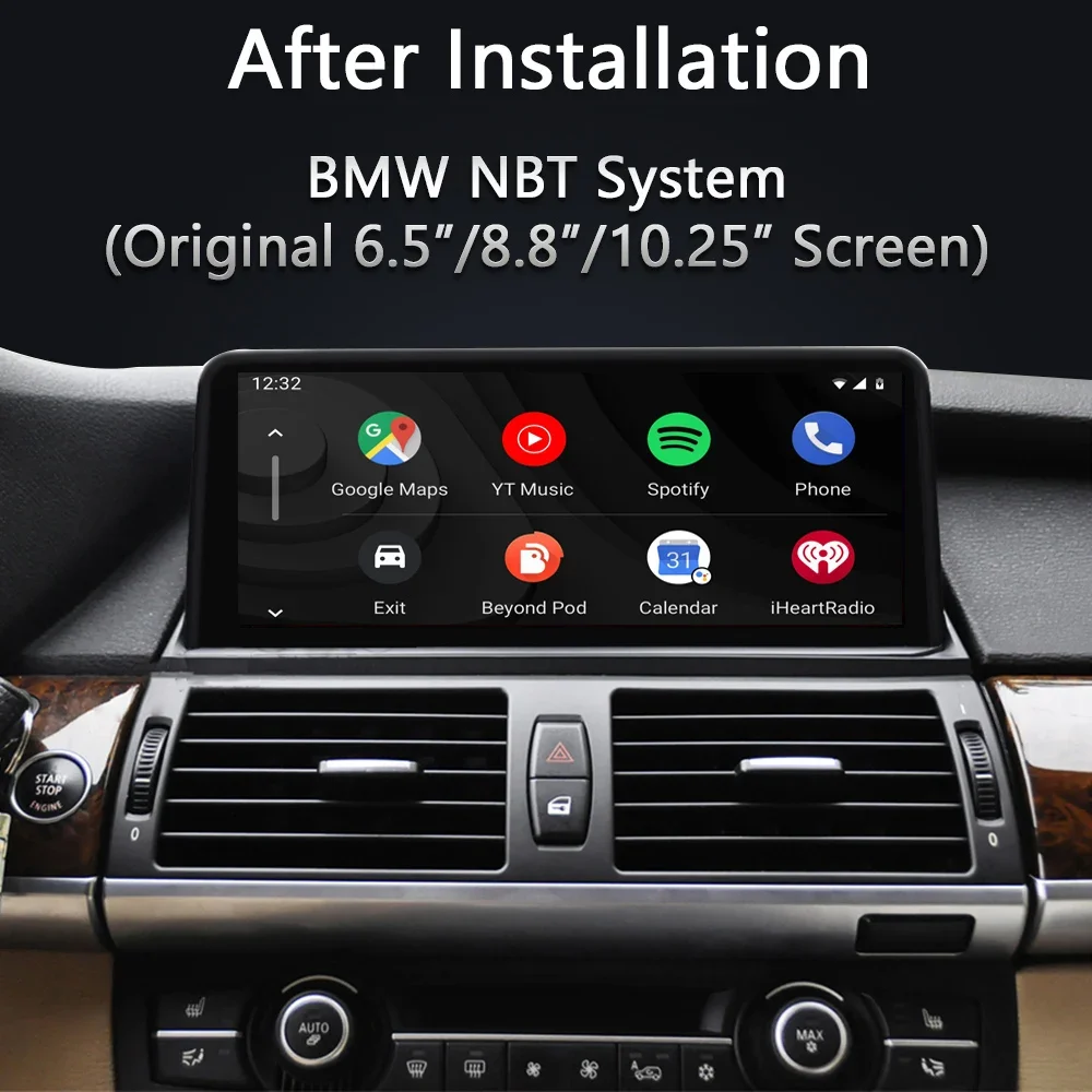 Беспроводной NBT CarPlay для BMW Bluetooth Android Auto F20/F21/F22/F30/F31/F32/F33/F34/F36/F15/F16/F25/F26 серии 1/2/3/4