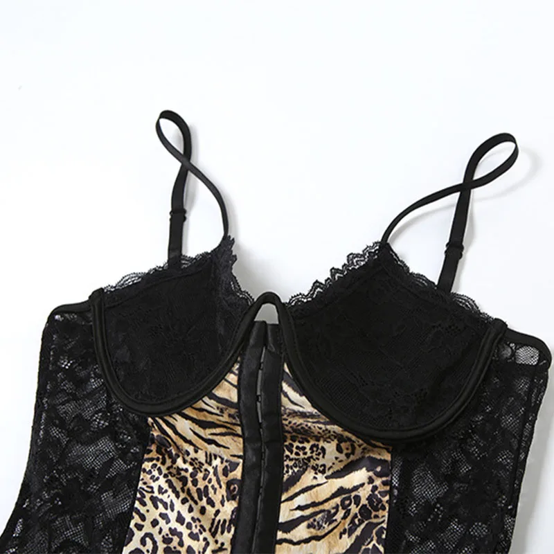 Spifore женское платье на тонких бретельках с открытой спиной кружевное лоскутное