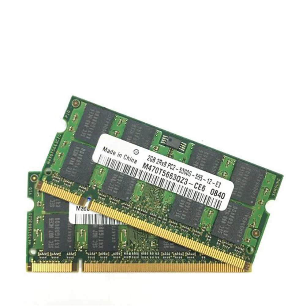 Оперативная память для ноутбука Samsung 2 Гб PC2 6400S 2G 1G DDR2 800 667 поколения II