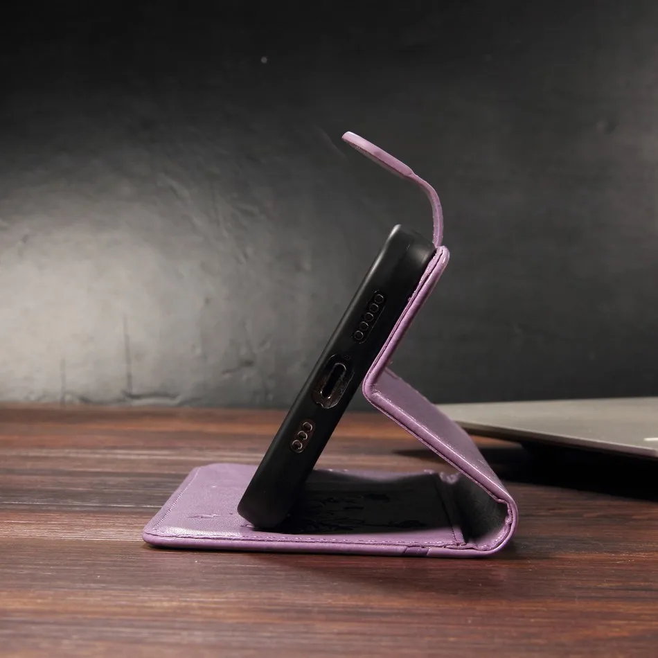 Роскошный женский чехол для Samsung Galaxy A20 A21 A10 A10S A12 A13 A14 A15 5G Flower Butterfly Wallet Stand Fundas # HKC