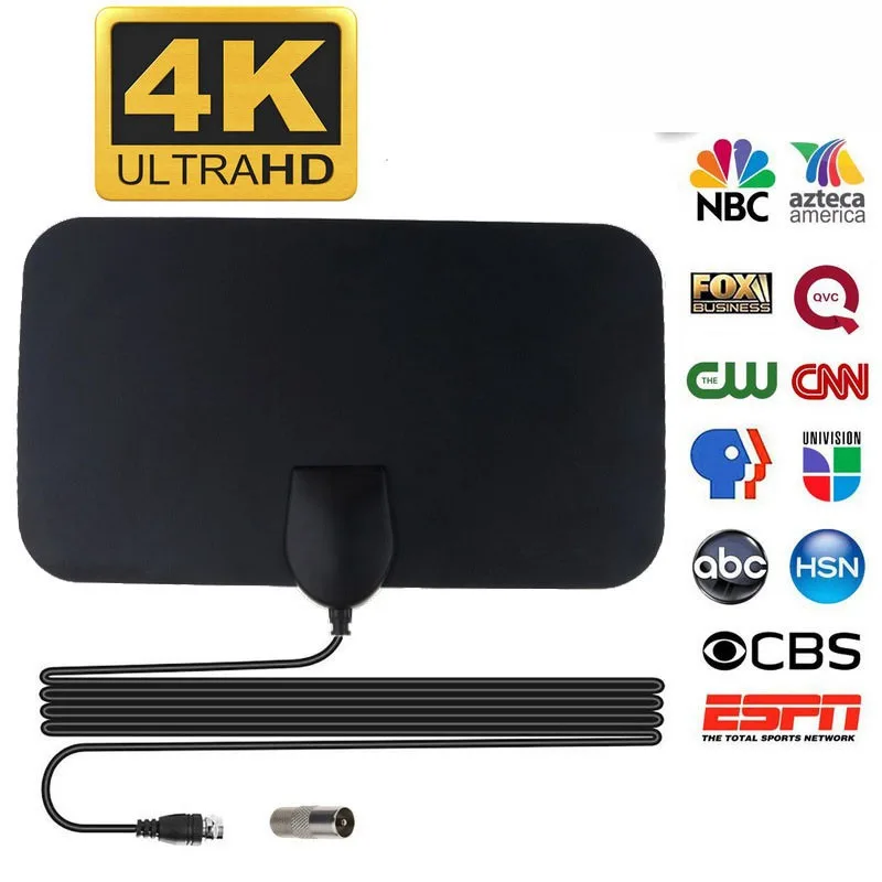 

Antenna Aerial UK 1800Miles 1080P Signal Amplified 4K Indoor HD Digital TV