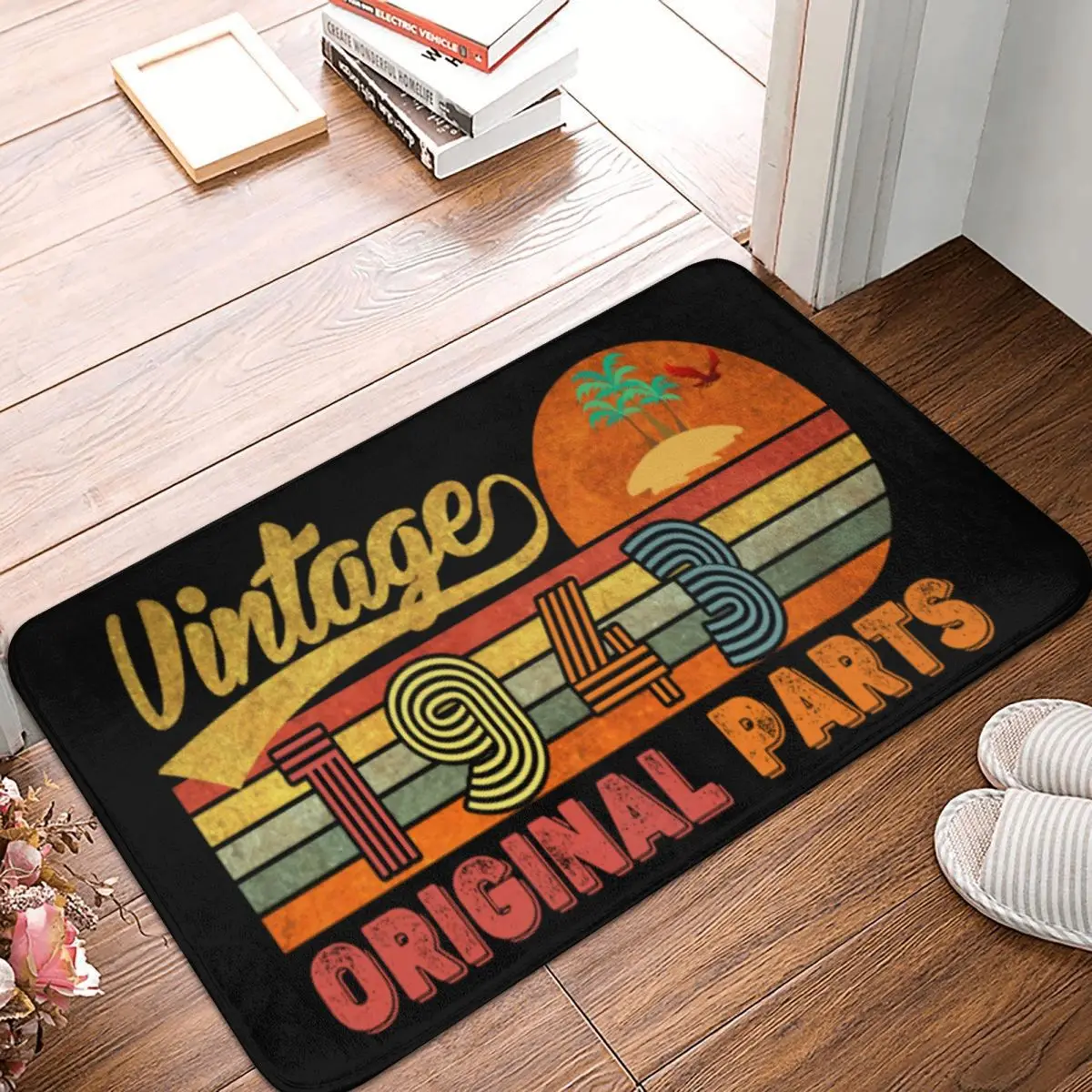 

Забавный подарок на день рождения, винтажные 1943 оригинальные детали, коврики из полиэстера, Настраиваемые коврики для гостиной, коврики