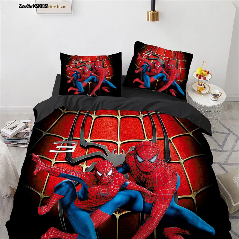 

Fashion Spiderman Design Home Decor Duvet Cover Pillowcase 2/3PCS 3D Digital Printed Children's Baby Bedroom Home Textiles