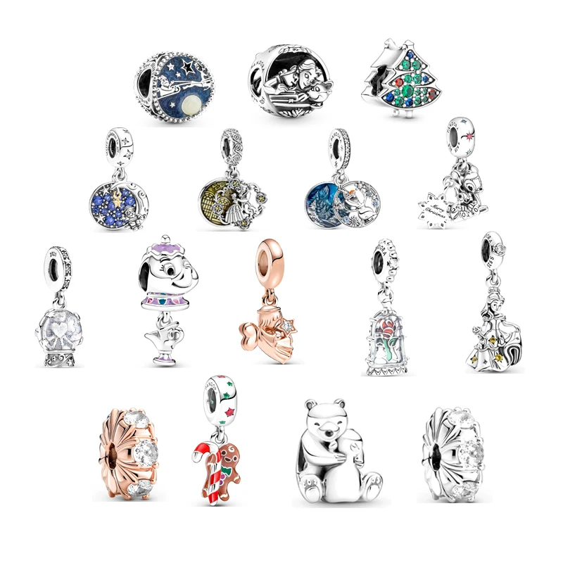

New Gift Jewelry Women Sterling Silver Beadeds DIY Designer Charms Bracciale Originali Argento 925 Bangle Bracelet Beads