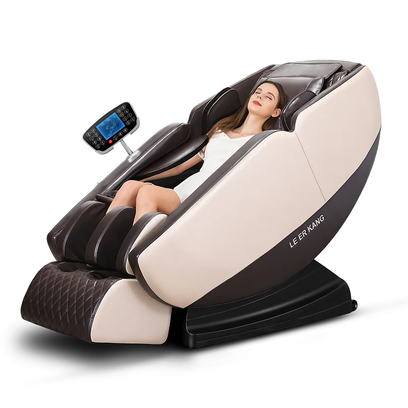 

Leercon AI Core Recliner Heat Foot Roller 4D Zero Gravity Space Capsule SL Track Full Body Shiatsu Large Massage Chair Machine