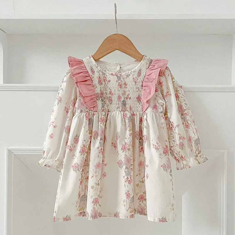 Весенняя одежда для сестры детские платья принцессы детский комбинезон розовая