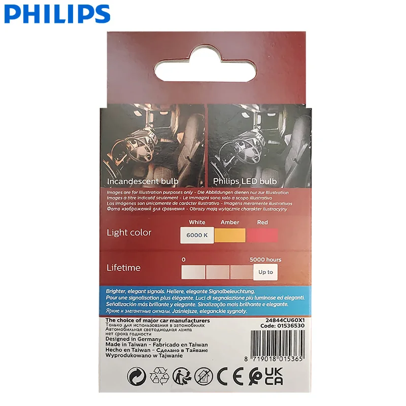 Philips LED C5W Festoon 30 мм Грузовик 24 В Fest Ultinon Pro6000 6000K Холодный белый Внутренняя