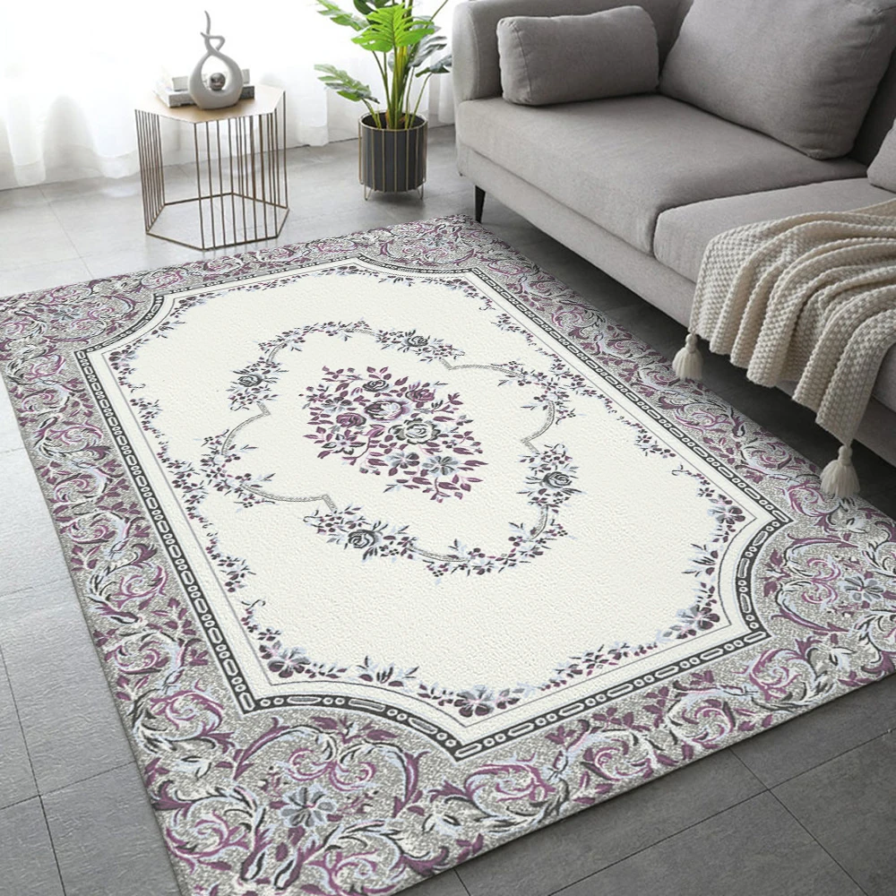 Европейский современный коврик ретро бархатный ковер для гостиной спальни Декор