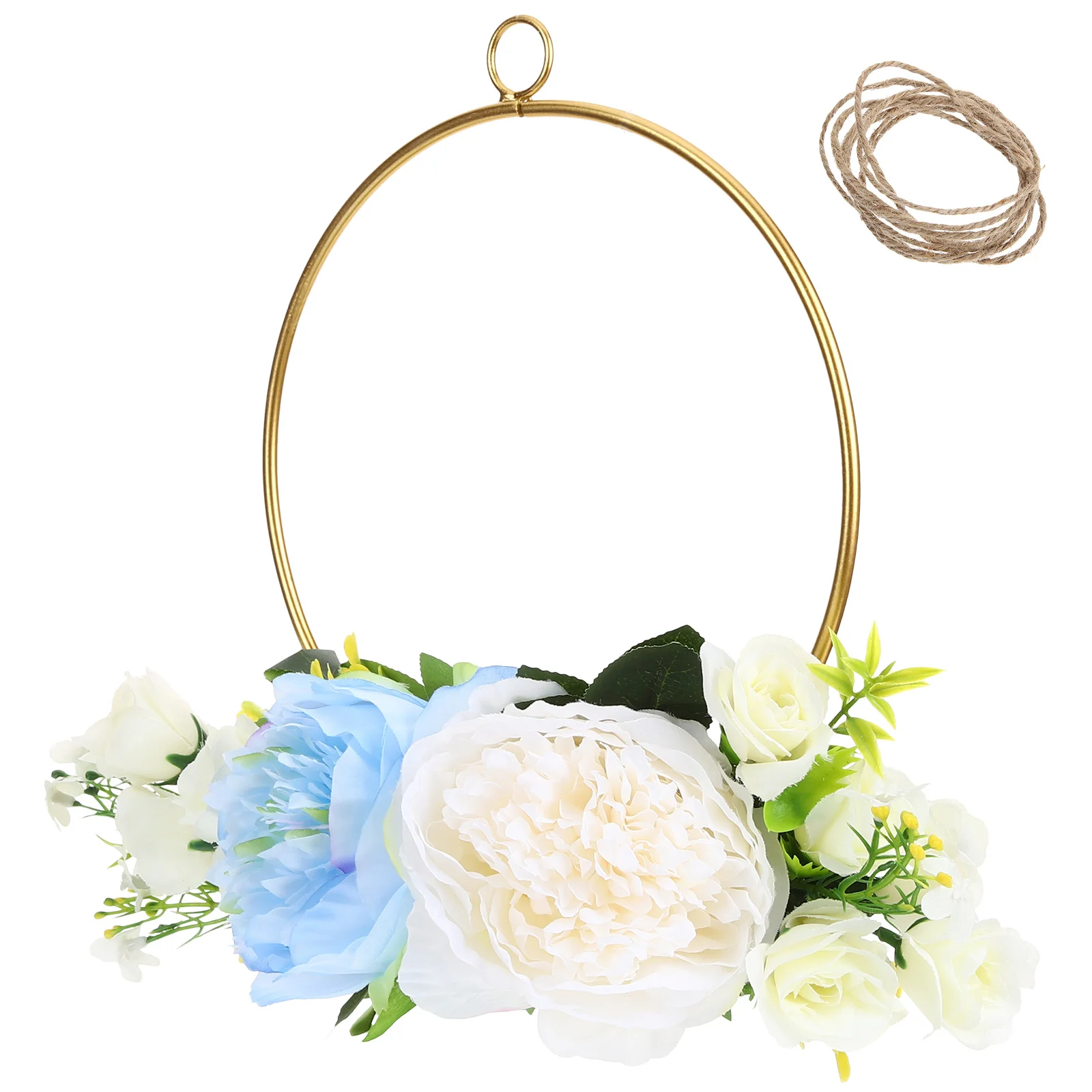 

Flower Wreath Hanging Wreath Photo Prop for Wedding Birthday Party Decoration