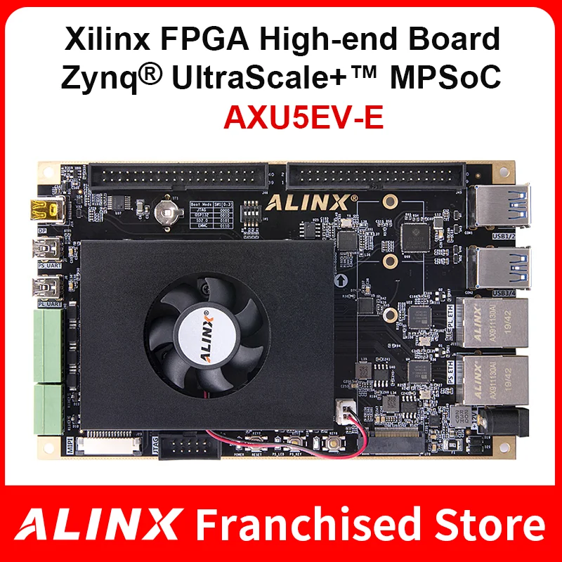 ALINX AXU5EV-E: Xilinx Zynq UltraScale+ MPSoC ZU5EV Плата FPGA Vitis-AI DPU 4K Video