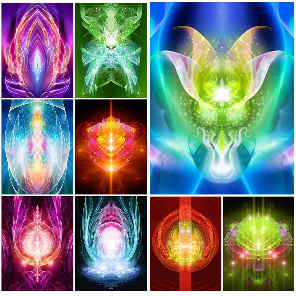 

Abstract Dragonpower Energies Light Posters Prints Wall Art Canvas Painting Home Decor Wall Pictures For Living Room Unframed