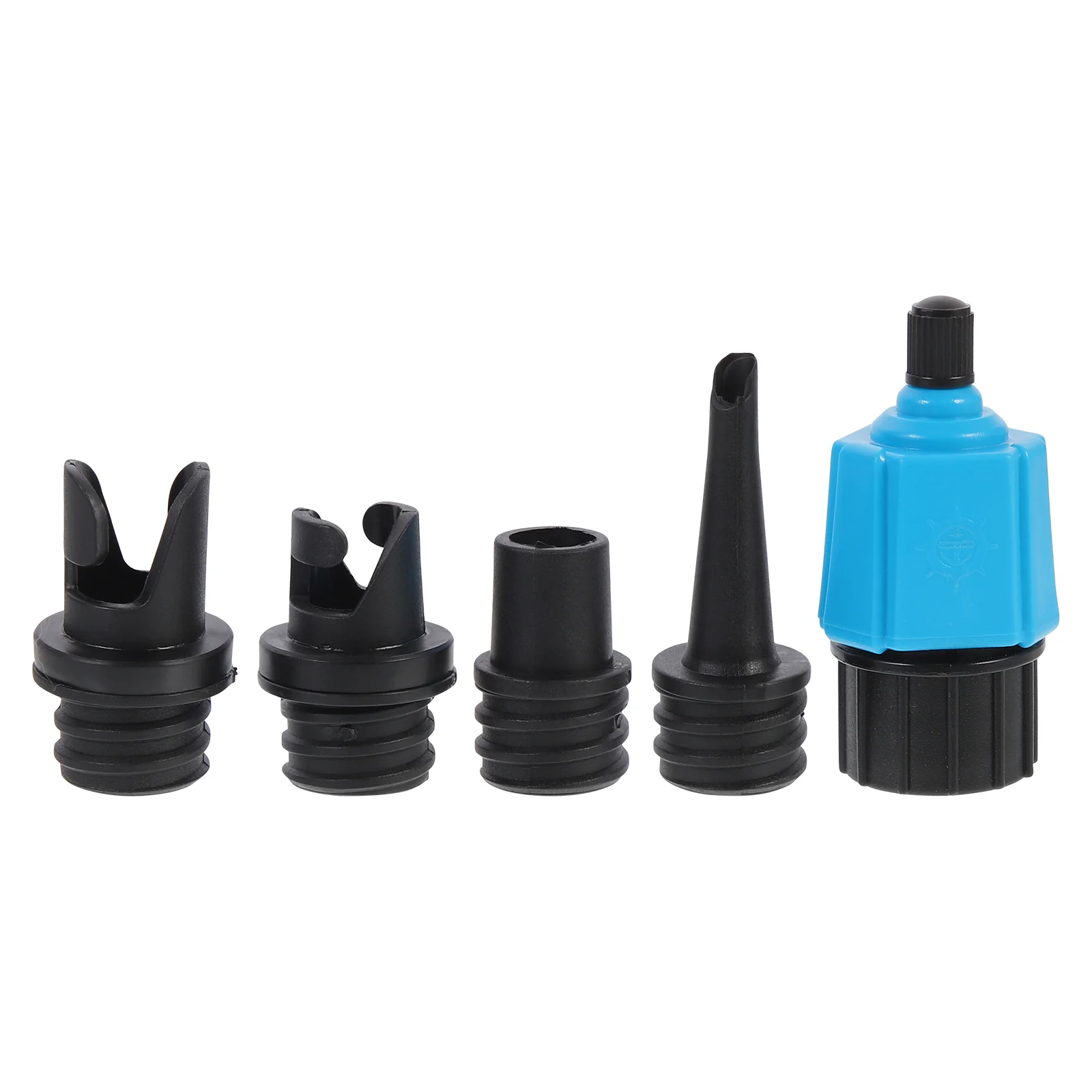 

5pcs Kayak Adapters Multi-style Rubber Boat Adapters Pump Adapting Tools