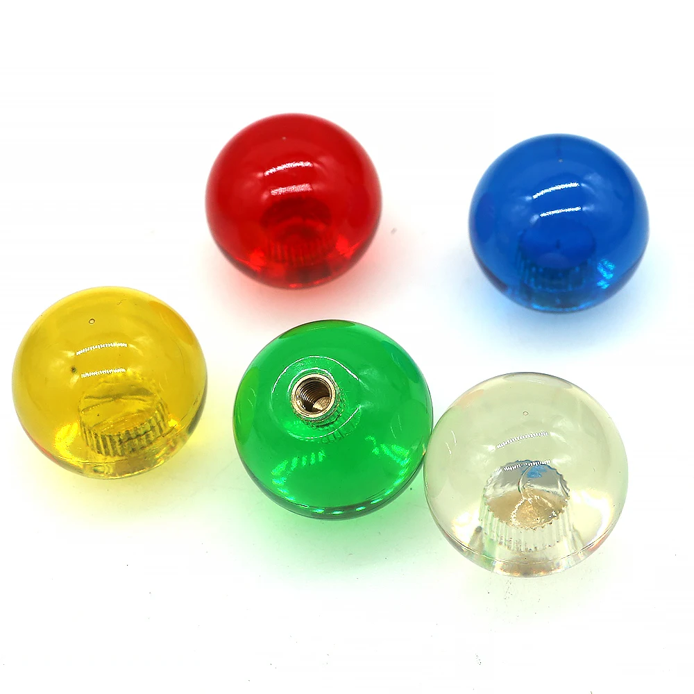 

35mm Joystick Top Ball Bubble Crystal Clear Balltop Topball M6 Knob Suitable To Sanwa /Zippy Sitck Arcade Game Controller DIY