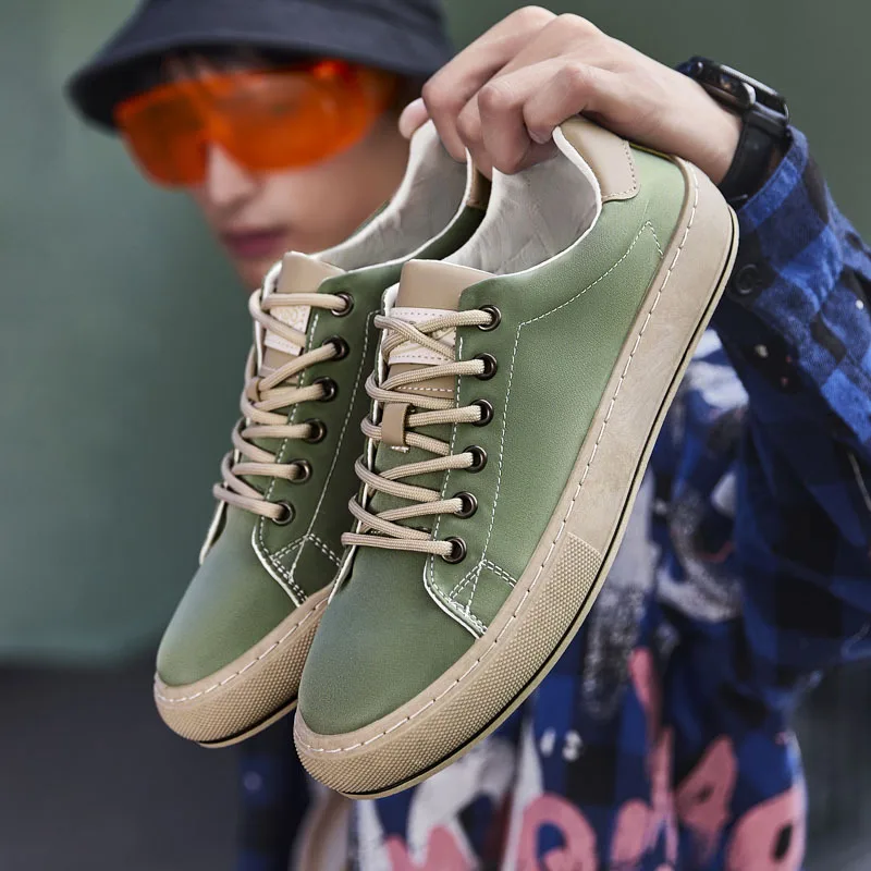 

Кеды мужские с вулканизированной подошвой, холщовые дышащие кроссовки, на шнуровке, модная повседневная обувь