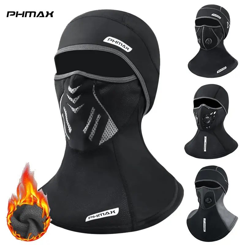 PHMAX Зимняя Термолыжная Кепка Унисекс Теплая Флисовая Маска Для Лица Сноуборда