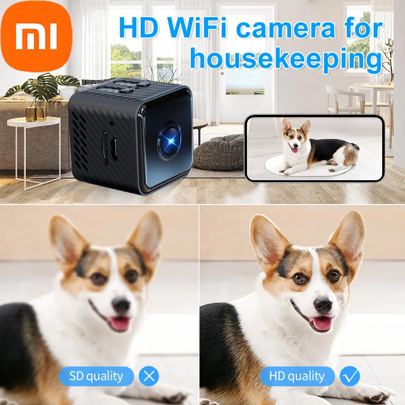 

Мини-камера Xiaomi HD 1080P/4K с инфракрасным ночным видением