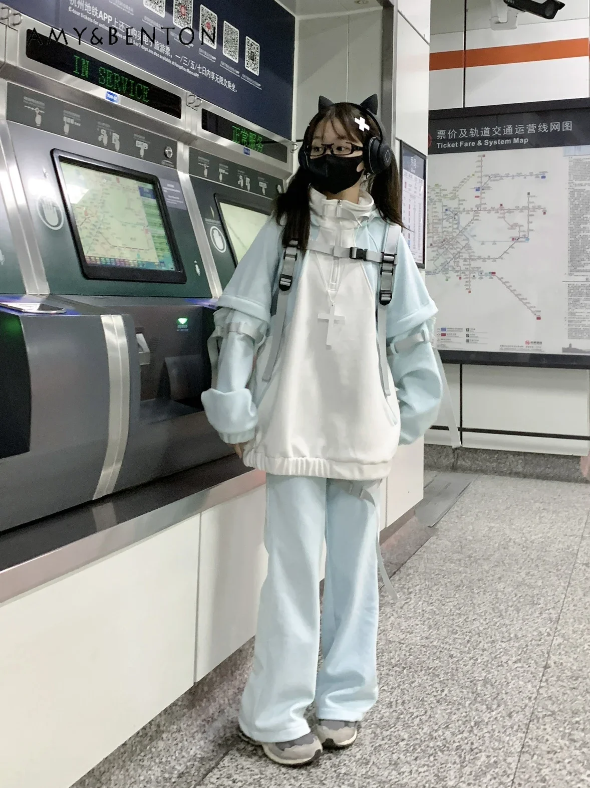 Оригинальная милая куртка с капюшоном серии японские шахты на осень и зиму новая