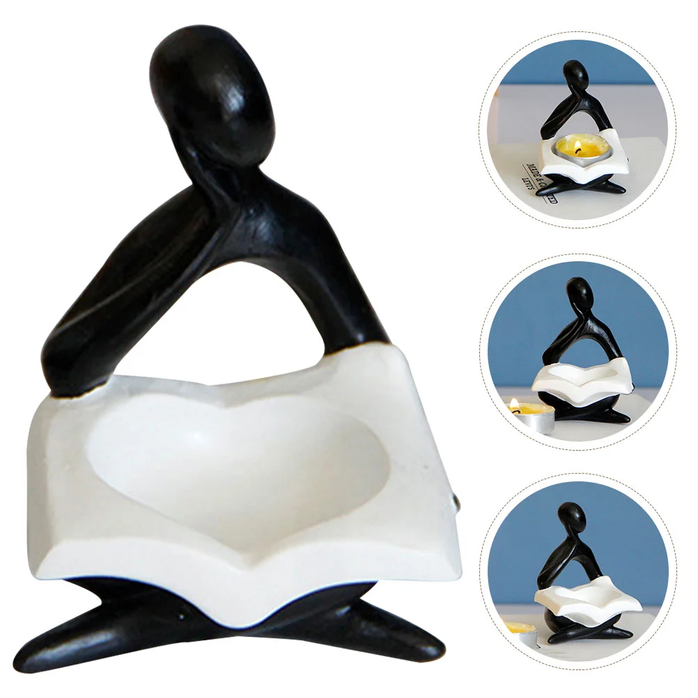 

Holder Resin Abstract Figure Statue Tealight Stand Abstract Holder