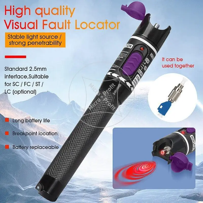 Preferential price Laser 30MW/20MW/10MW/5KM Visual Fault Locator Fiber Optic Cable Tester 10-30Km Range VFL AUA-30 | Мобильные