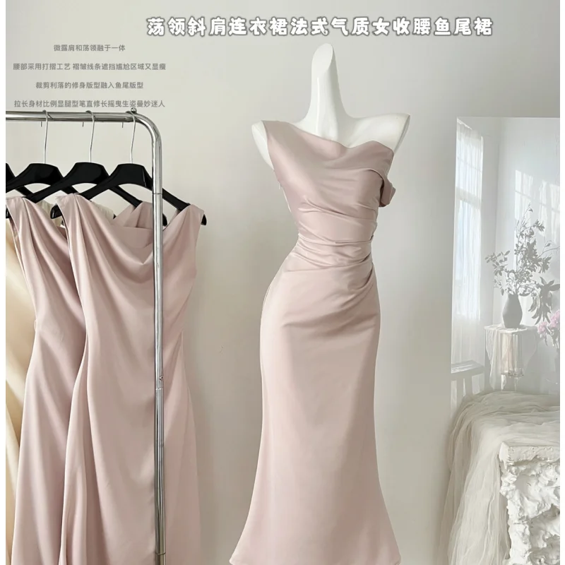 Розовое однотонное танцевальное элегантное платье летнее на бретельках