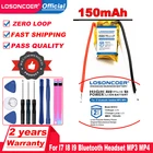 LOSONCOER 150 мАч 401012 051012 501012 Аккумулятор для I7 I8 I9 Bluetooth гарнитура MP3 MP4 аккумулятор Бесплатные инструменты