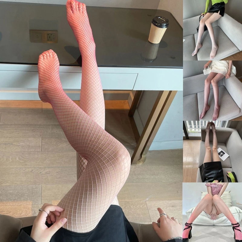 

Сетчатые ажурные колготки с бриллиантами, сетчатые носки, сетчатые длинные чулки 37JB