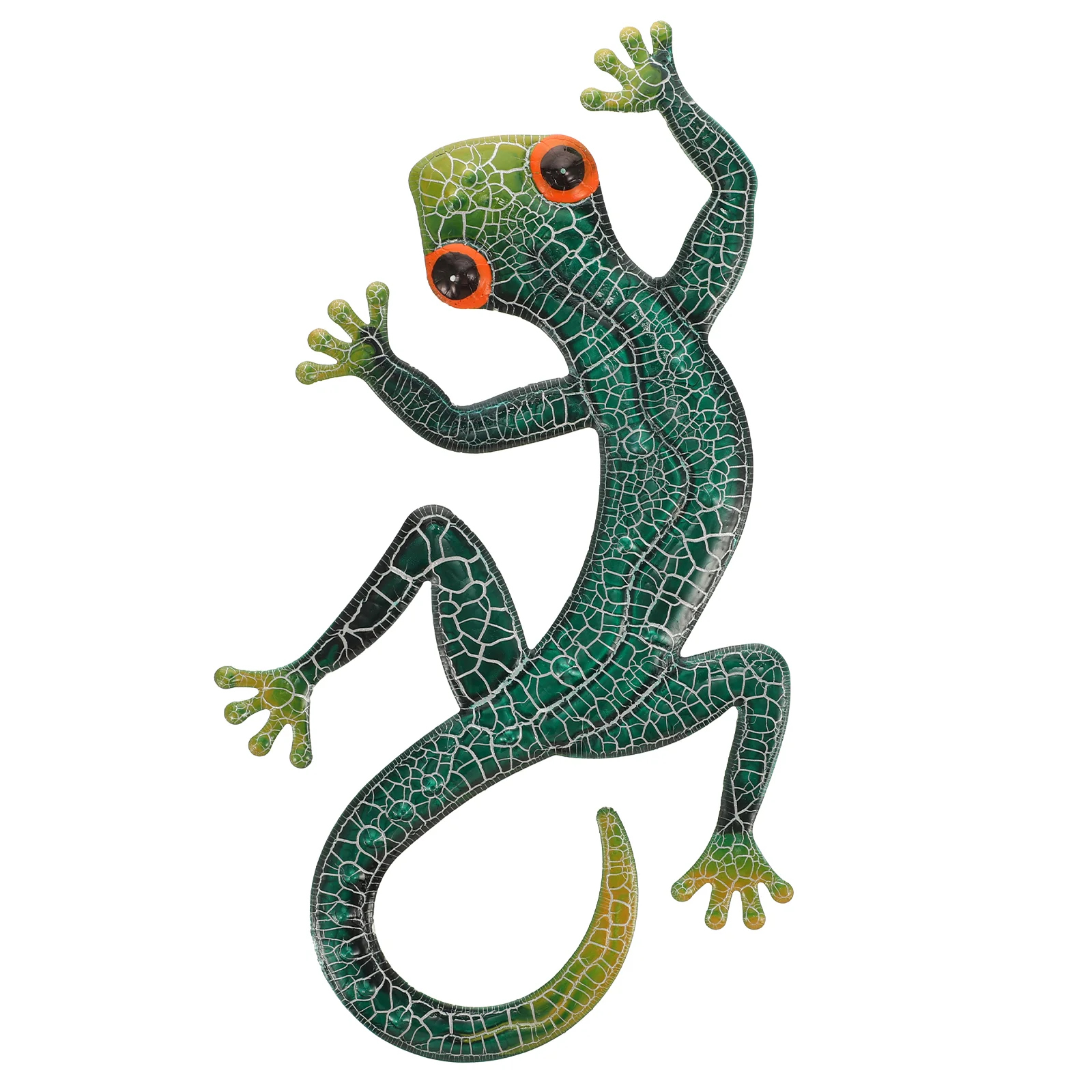 

Wall Metal Lizard Gecko Decor Outdoorgarden Iron Sculpture Decoration Pendant Animal Hangings Sculptures Yard Figurines Ornament