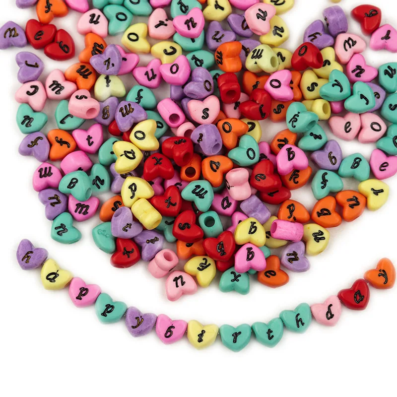 

Mixed Letter Acrylic Beads Round Flat Loose Spacer Alphabet Beads for Jewelry Making Handmade Diy Bracelet Necklace Accessories