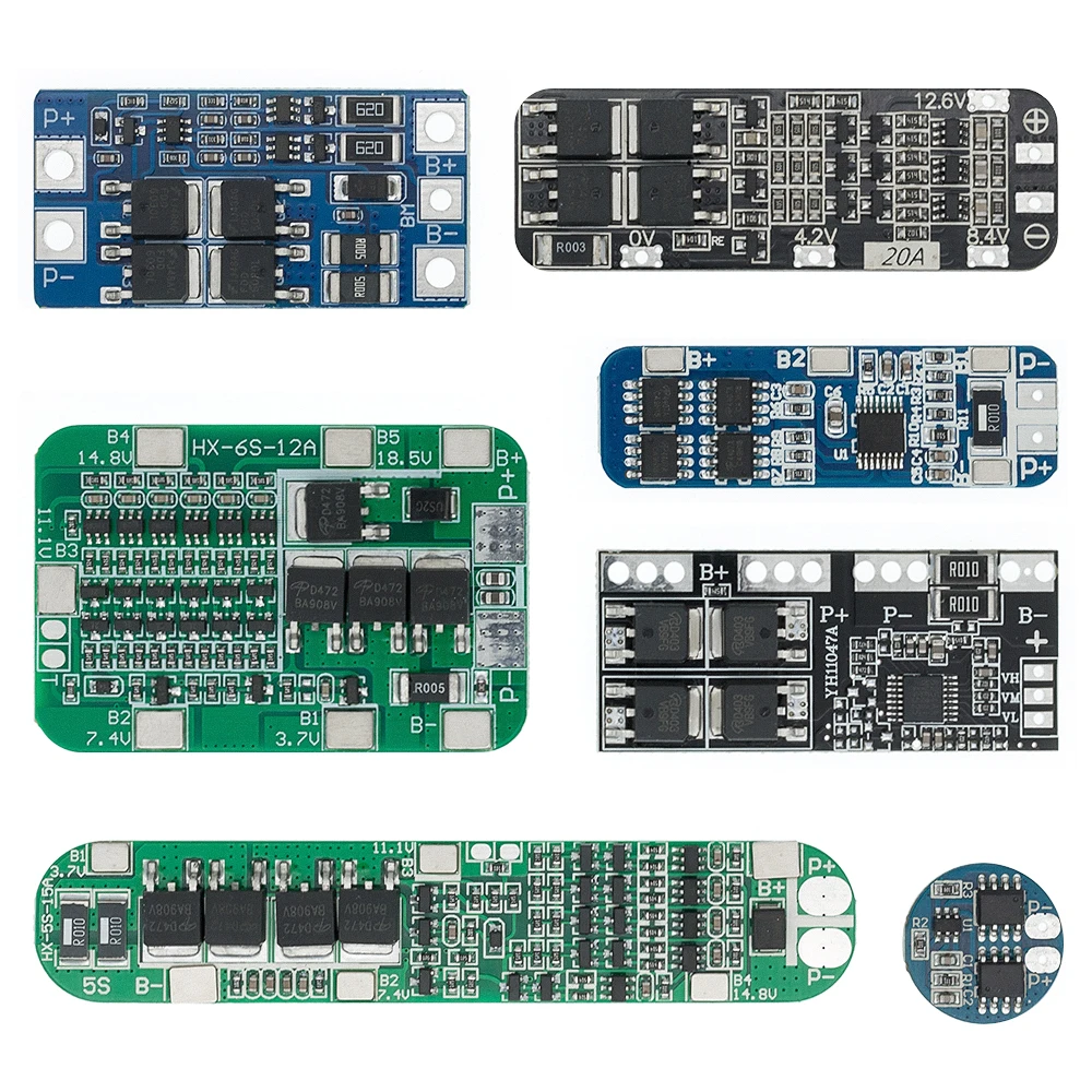 

2S/3S/4S/5S Li-ion Lithium Battery 18650 Charger PCB BMS 5A 10A 15A 20A 30A Cell Protection Board