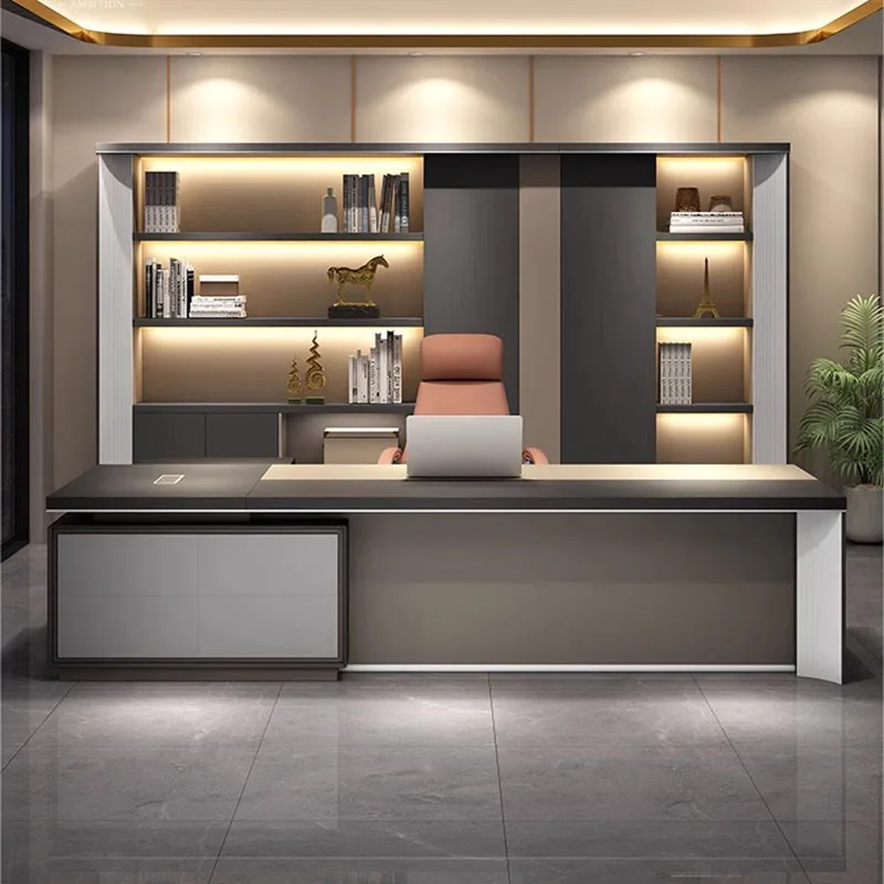 Роскошная современная офисная Рабочая станция настольный компьютер L-образной