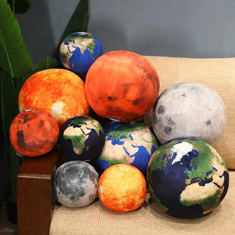 

Lifelike Earth Sun Mars Plush Toy Stuffed Planets in the Solar System Soft Doll Pillow Cushion Kids Toys Birthday Gift