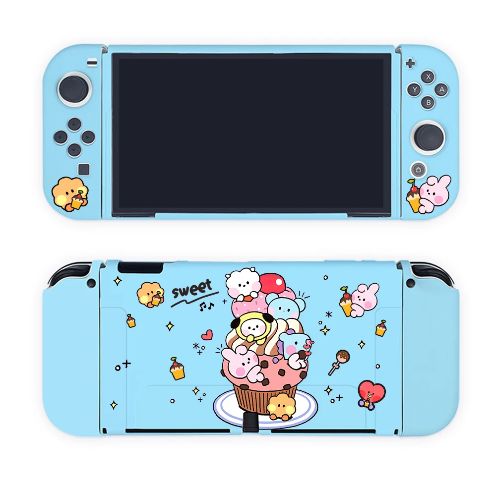 

NEW Kawaii Cartoon Protective Shell For Nintendo Switch OLED NS JoyCons Controller Shell Soft TPU Protective Cover Accessories